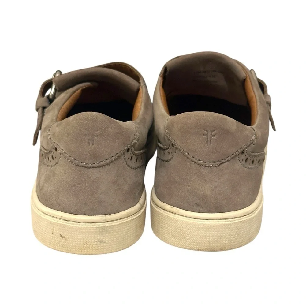 Frye Gemma Fringe Kiltie Buckle Suede Sneakers Grey Women’s 7.5 (3471189)
